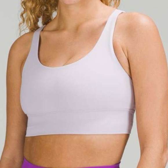 lululemon athletica Other - Lululemon Energy Longline Bra.  Faint Lavender. Size 10.